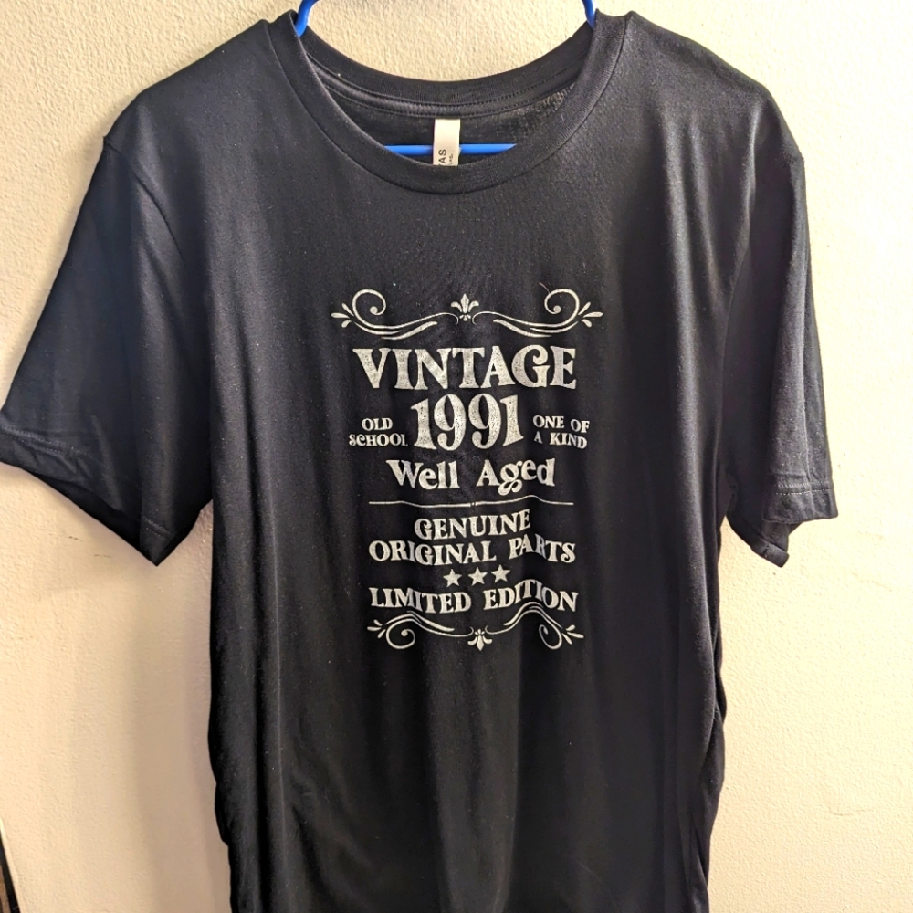 Vintage 1991 Birthday T-shirt Adult Large